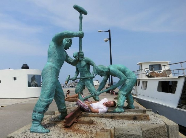 foto estatua criativa 12