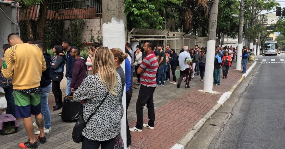 Pessoas fizeram fila em busca de cães de raça (Foto: Divulgação)