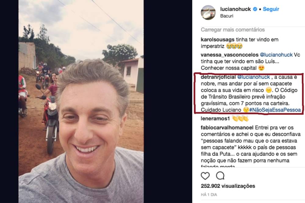 luciano huck detran 01