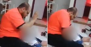 pai agride bebe