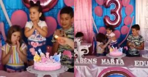 video aniversario maria eduarda briga