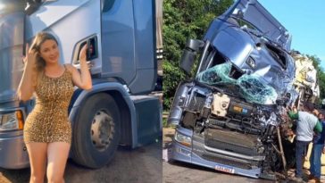 Aline Caminhoneira Fuchter - caminhoneira acidente
