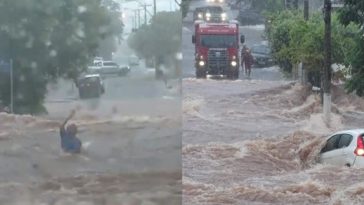 Idosa desaparece - enxurrada Barretos