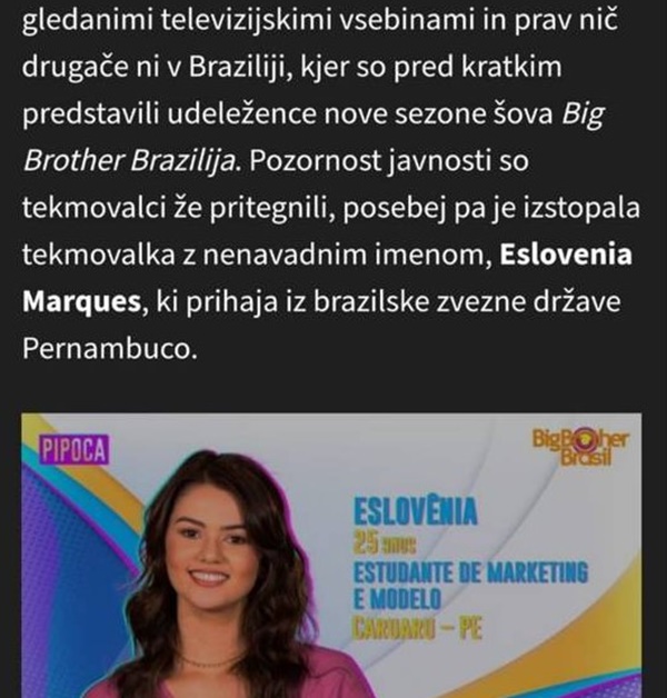 Notícia na Eslovênia