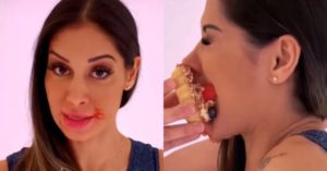 Mayra Cardi - estupro alimentar