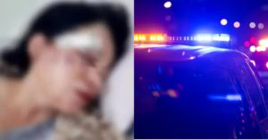 Mulher espancada vizinhos - polícia