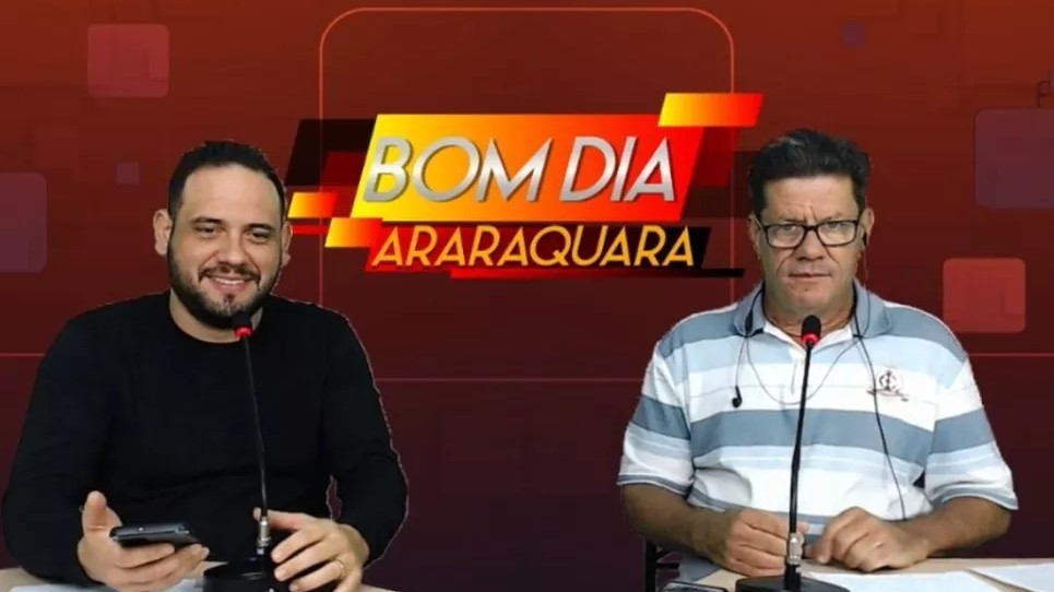 Jornalista Carlos e filho Thiago - Bom Dia Araraquara