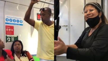 Mulher racista - metrô