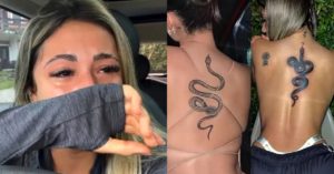 Nathalia Valente - tatuagem serpente