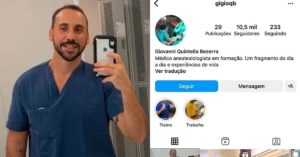 Giovanni Quintella Bezerra - anestesista Instagram
