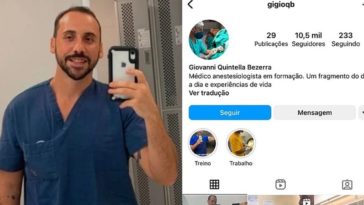 Giovanni Quintella Bezerra - anestesista Instagram