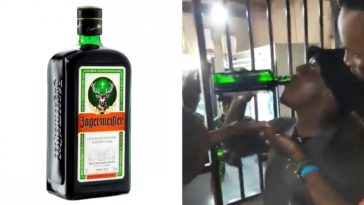 Homem morre - Licor Jagermeister