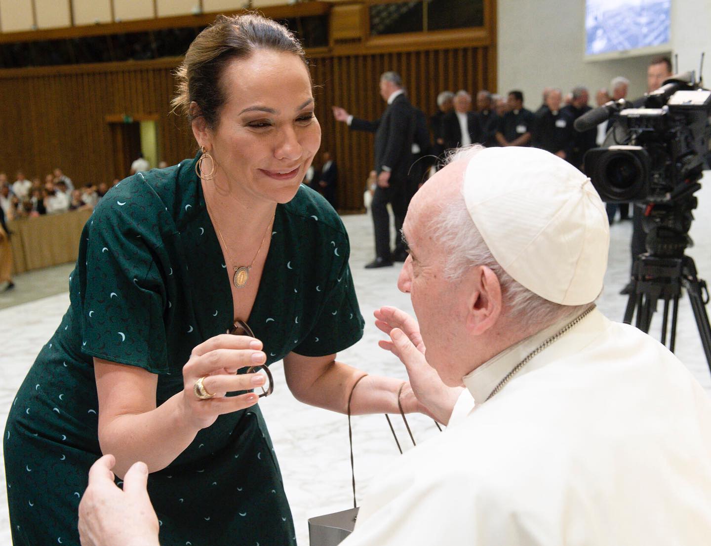 Maria Beltrão encontro - Papa Francisco