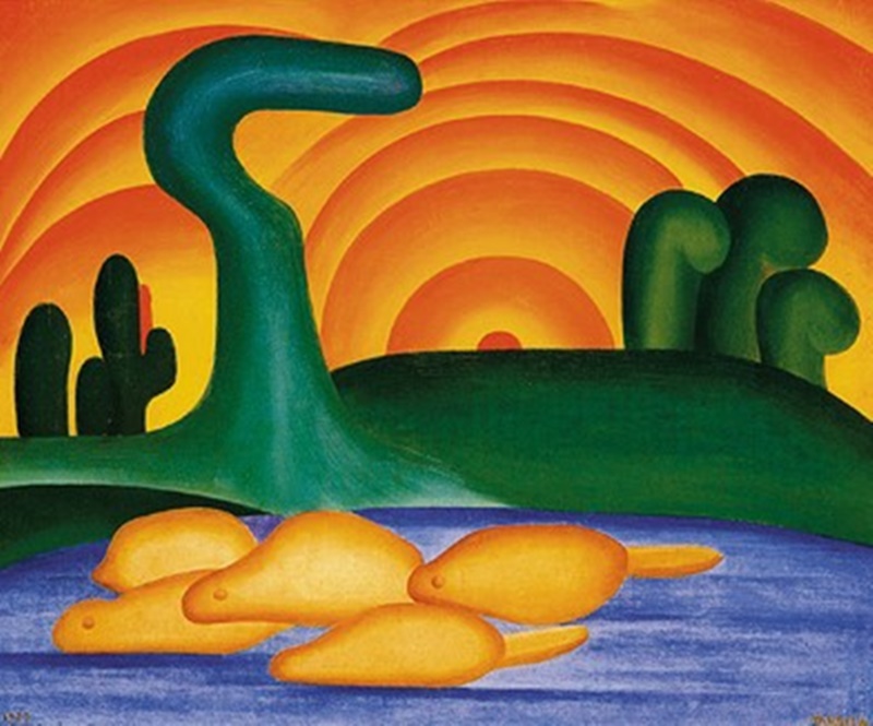 Sol Poente - obra de Tarsila do Amaral