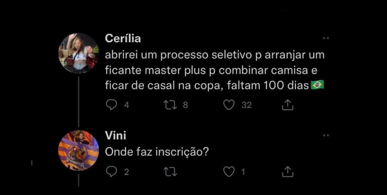 Twitter - Cerília e Vini