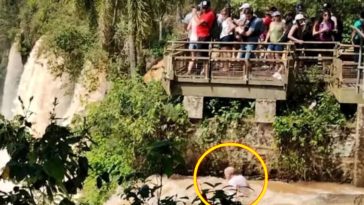 Turista Canadense cataratas do iguaçu