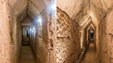 Túnel Subterrâneo - tumulo Cleópatra e amante