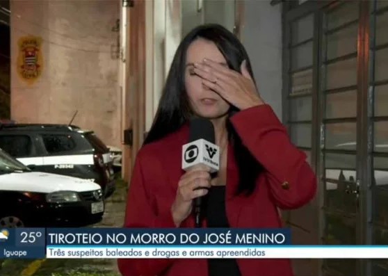 Vanessa Medeiros - Repórter desmaio
