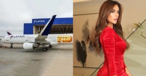 Nicole Bahls - avião Farofa da Gkay