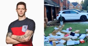 jogador Greg Halford - arremessa coisas da ex