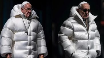 Papa Francisco - casaco estiloso