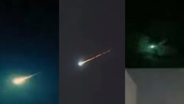 Luz Verde no céu - meteoro - OVNI - lixo espacial