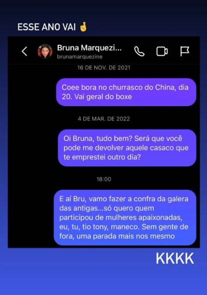 Victor Cugula mensagens - Bruna Marquezine