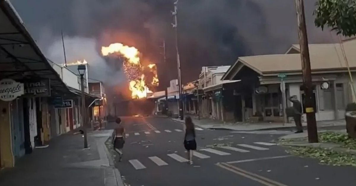 Incêndio cidade - Lahaina