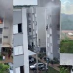 avós pulam 4 andar incêndio