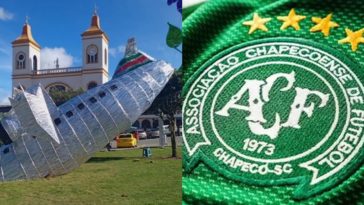 réplica avião Chapecoense - Colômbia