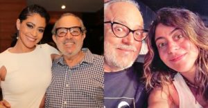 Carol Castro com o pai