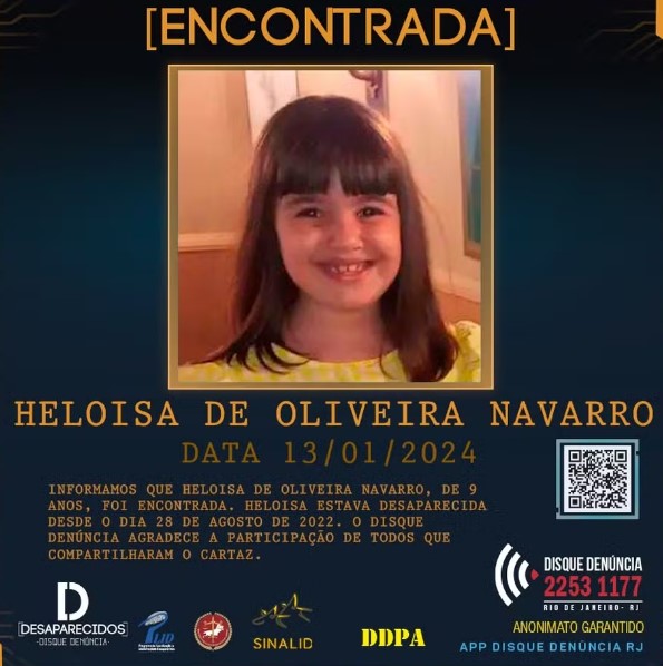 Heloísa De Oliveira Navarro - encontrada
